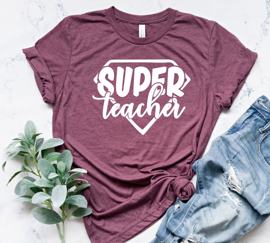 Super Teacher Shirt-Back To School Shirt-Teacher Gifts-Teacher T-Shirt-Gift For Teacher-Kindergarten Life Shirt-Gift Her