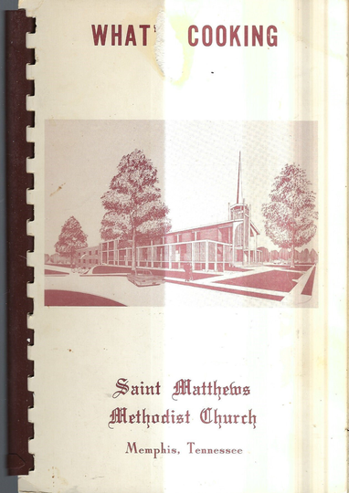 Memphis Tennessee Vintage C1960S St Matthews Methodist Church What's Cooking Cookbook Tn Community Local Ads Collectible Rare Cook Book