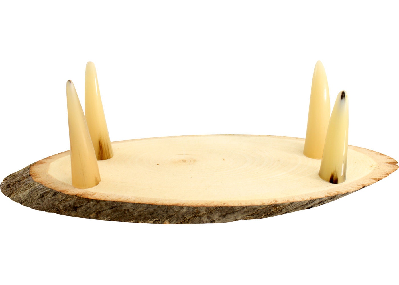 Wooden Shofar Horn Stand - Tips