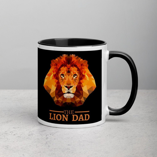 Gift For Dad, Father's Day Gift, Coffee Mug 11Oz Coffee Gift Husband, Best Dad Lion Tea Cup Dad, Lion