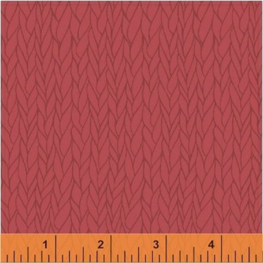 Knit N Purl - Yarn Stripe, Raspberry, 51609 By Whistler Studios For Windham Fabrics Sold The Yard & Cut Continuous