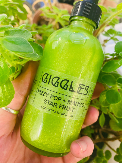 Giggles | Bath & Body Oil Fizzy Pop + Mango Star Fruit