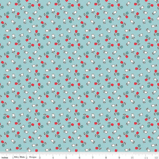 Tulips - Cook Book Fabric Collection By Lori Holt For Riley Blake Designs C11769 Cottage 1/2 Yard