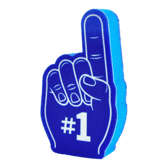Fred Number One Dishwasher Foam Finger Sponge: Blue - Plastic by World Market