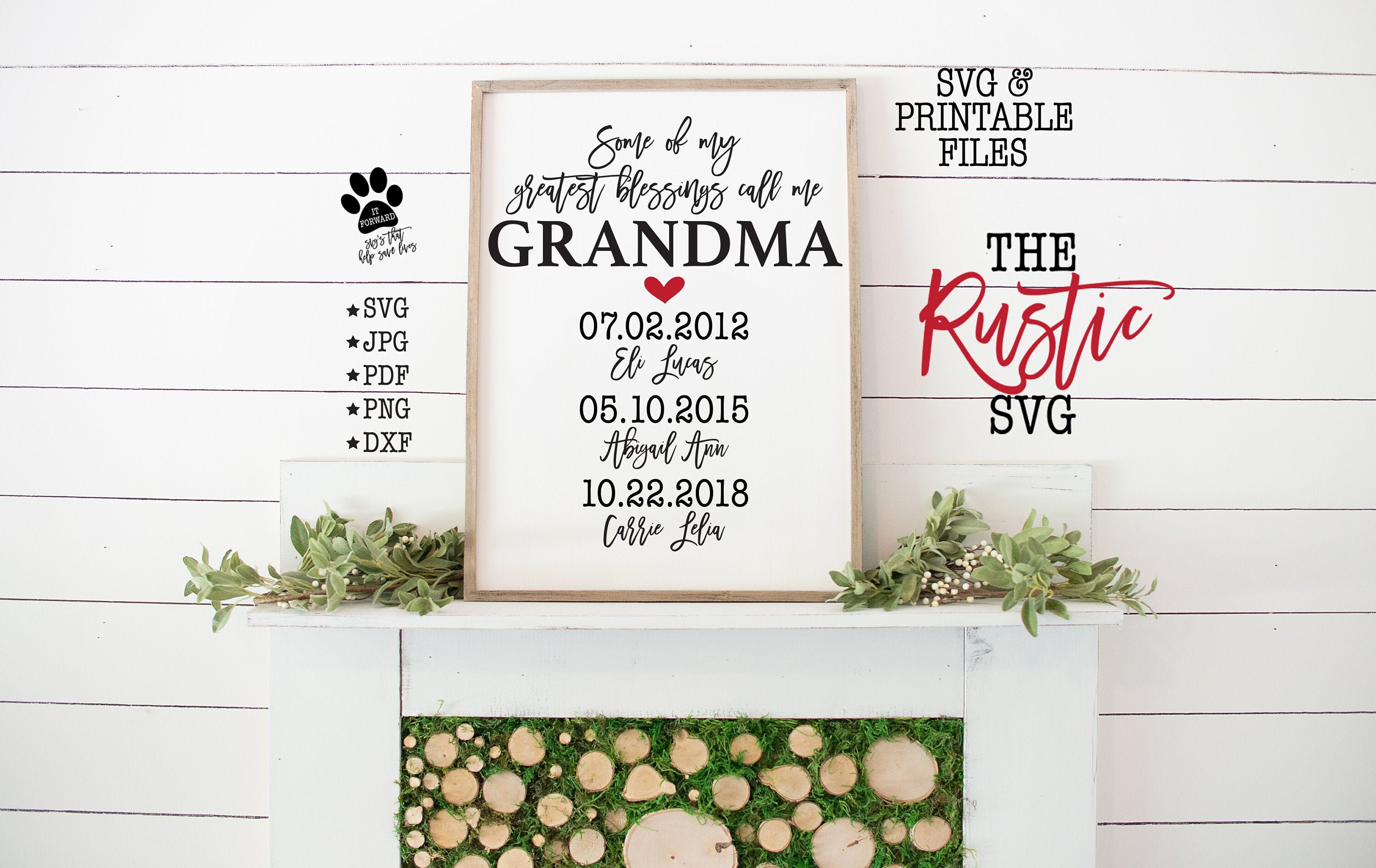 Some Of My Greatest Blessings Call Me Grandma, Grandma Sign With Names, Gift, Gift For Mother's Day Svg, Cricut, 002