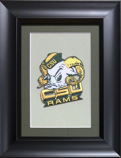 Colorado State Rams Framed Vintage Embroidered Patch
