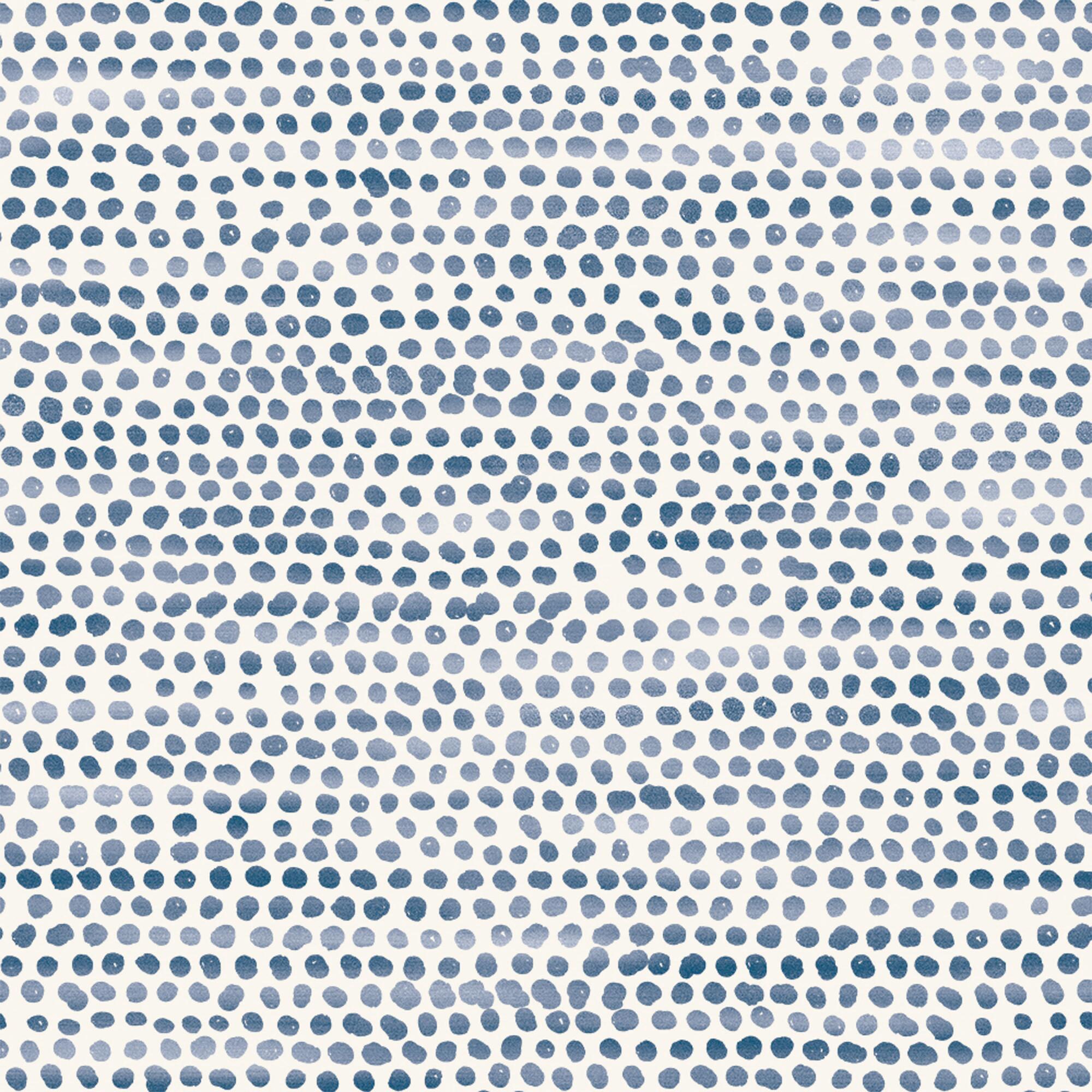 Blue Distressed Organic Dots Peel And Stick Wallpaper by World Market