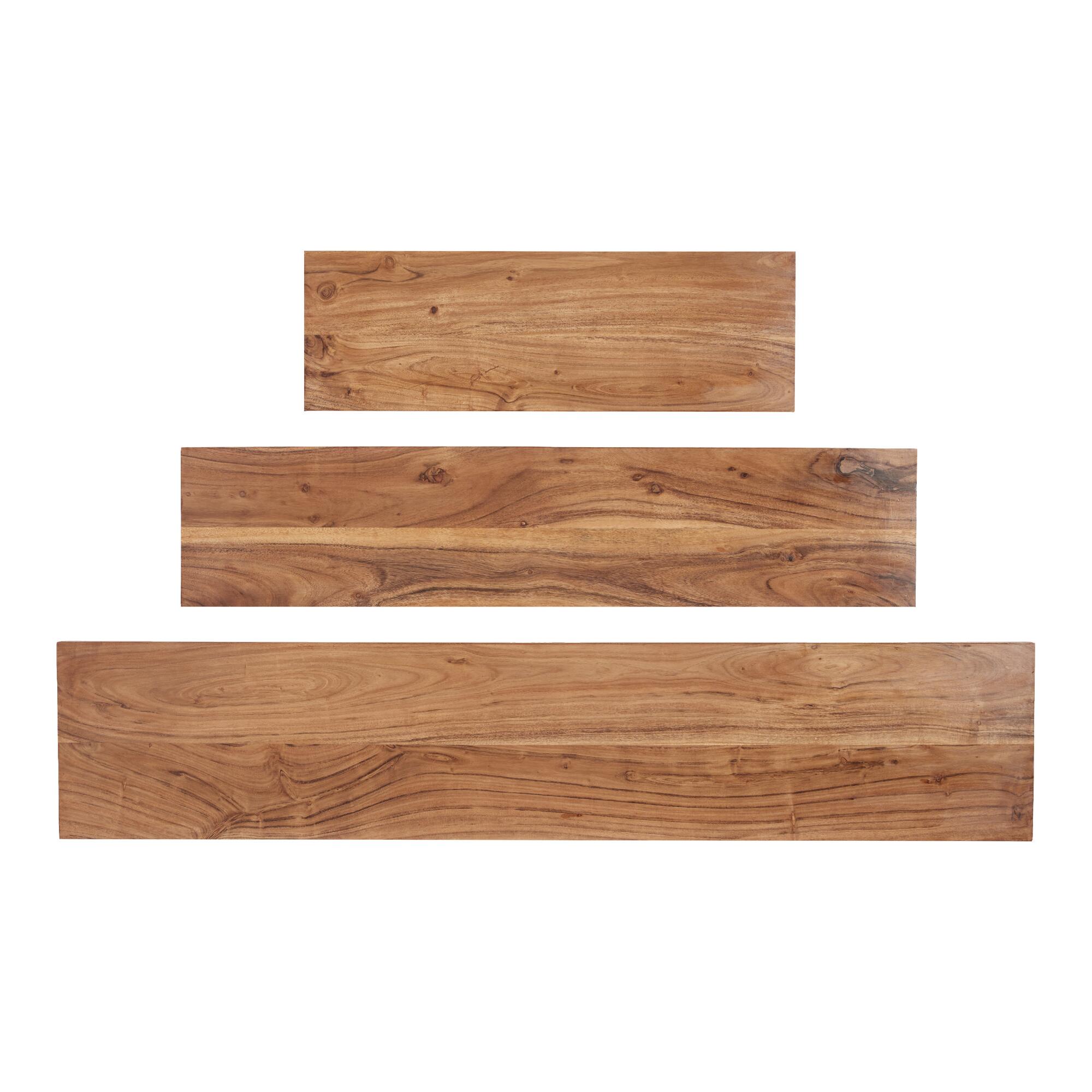Acacia Wood Mix & Match Wall Shelf: Brown by World Market