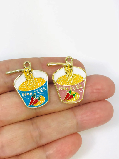 4/10/20/50 Ramen Noodle Charm, Instant Korean China, Spicy Charm
