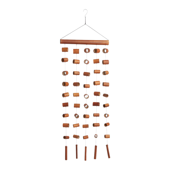 Dark Brown Bamboo Tubes Hanging Decor by World Market