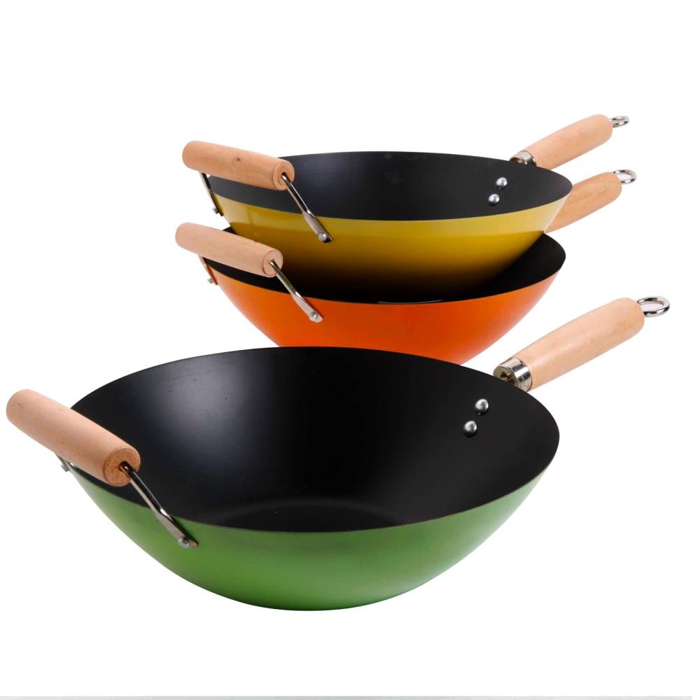 Gibson Everyday Hallendale 14.6-in Carbon Steel Wok | 849105056M