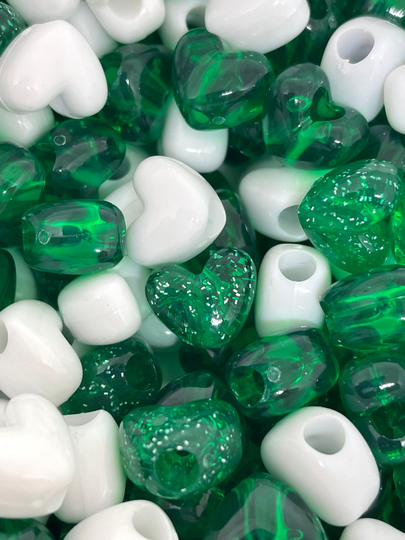 st Patricks Day Beads, Green Jewelry, Necklace, Bead Patrick's Necklace