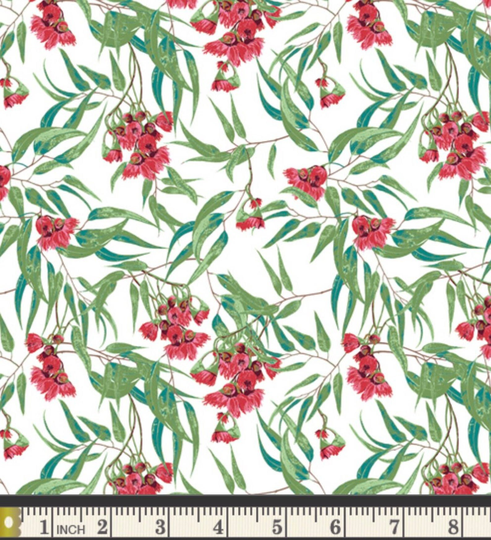 Blooming Eucalyptus Floral Blender Accent By Katarina Roccella - Boscage Collection Art Gallery Fabrics The Half Yard