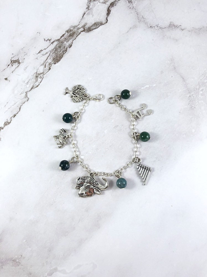 Pan Charm Bracelet, Greek Mythology Jewelry, God Of Nature, Deity, Faunus, Satyr, Hellenic