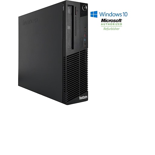 Refurbished Lenovo ThinkCentre M81 Sff Intel Core I3 2100 3.1Ghz 4GB Ram 500GB Hard Drive DVD Windows 10 Home