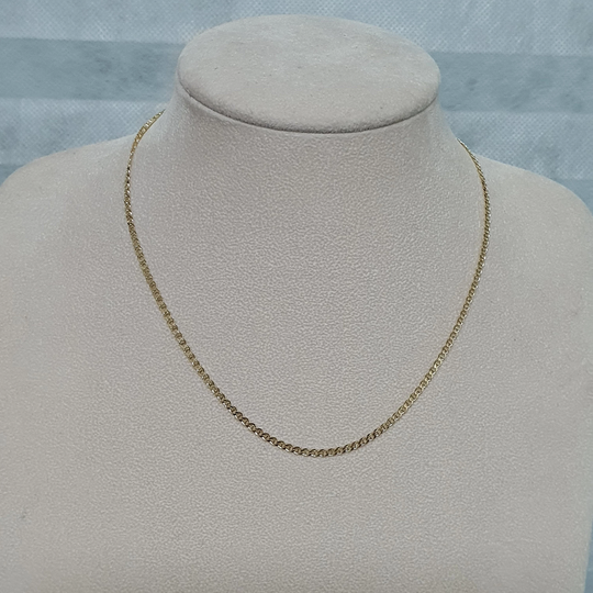 16"~ 30", 14K Yellow Gold, Anchor Chain Necklace, Mariner Chain, 14K Solid Gold