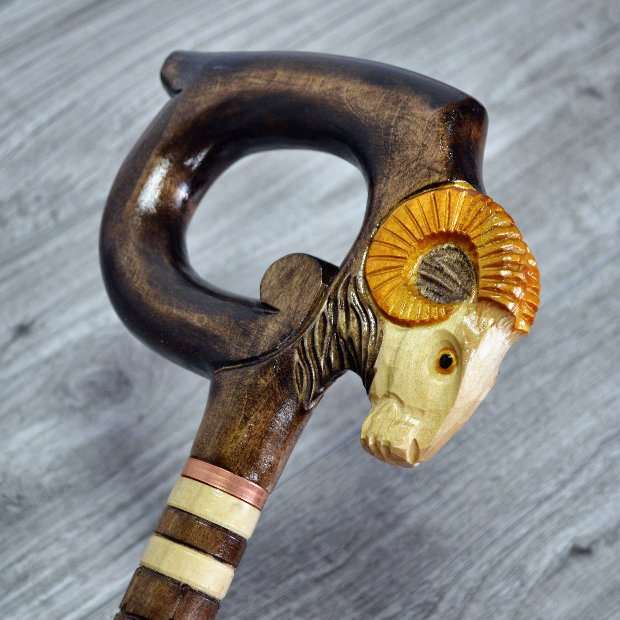 Canes Walking Sticks Wood Reeds Cane Wooden Hand-Carved Carving Handmade Stick Accessories | Ram Roun Yellow