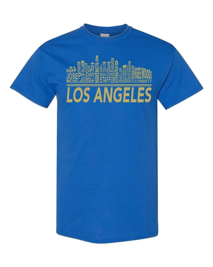 Skyline/Los Angeles Rams Shirt Unisex Gift Football Retro Matthew Stafford Cooper Kupp