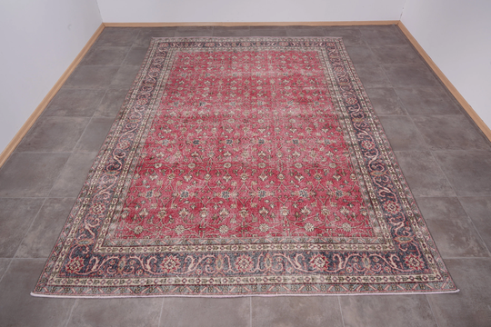 8x11 Rug, Oushak Turkish Vintage Large Oversize Anatolian Area Wool Rug 8x11, Ozm380