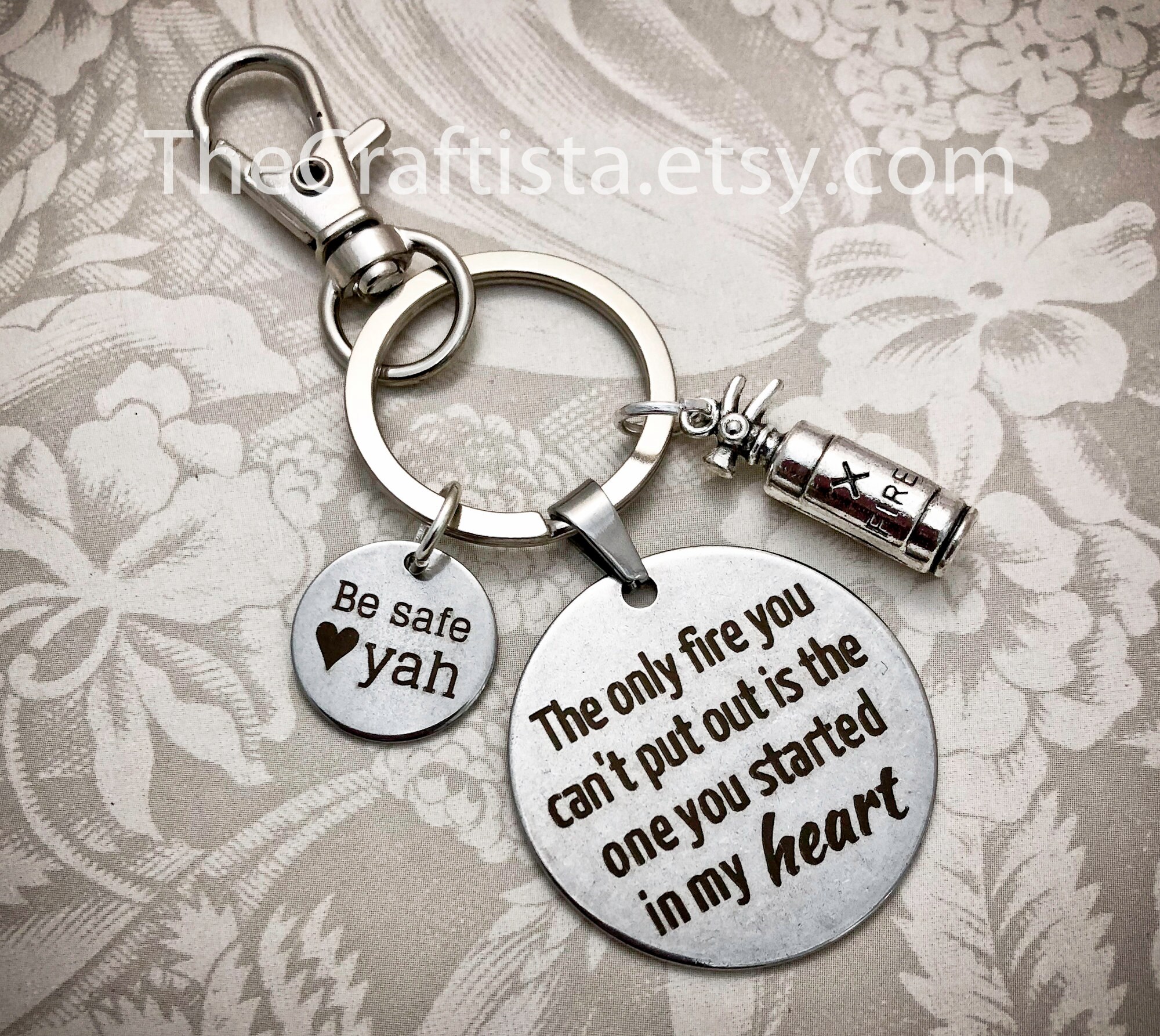 Ffk, Firefighter Keychain, Gifts, Fire Extinguisher Quotes, Items, Gifts For Firefigher