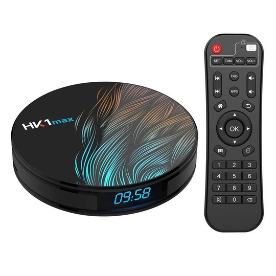Android 9.0 Smart TV Box Quad Core 64bit 4GB / 32GB UHD 4K Media Player DLNA Miracast Airplay - UK Plug