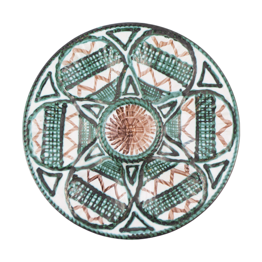 Ceramic, Oyster, Plate, Robert Picault, Vallauris, France, French Ceramic, Serving Seafood