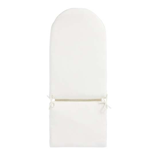 Sunbrella Natural Canvas Adirondack Chair Cushion: White - Acrylic by World Market