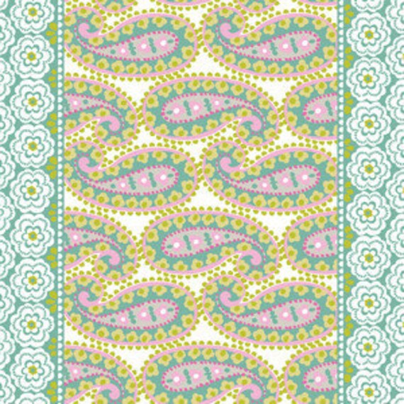 Blend Fabrics - Teardrops Turquoise Paisleigh Collection 101.108.05.2