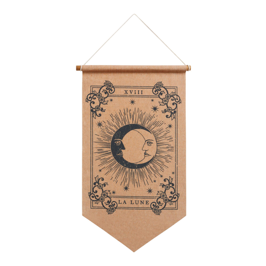 La Lune Tarot Card Scroll Wall Hanging: Natural - Fabric by World Market