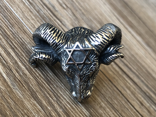 Retro Silver Ram's Head Drawer Knobs/Furniture Knobs With - in Titanium Steel, Z-120