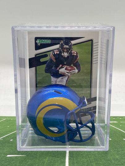New Los Angeles Rams Allen Robinson Mini Helmet Shadowbox with Card