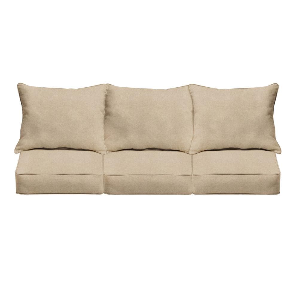 Mozaic Company Sunbrella Blend Sand Patio Sofa Cushion Polyester | LW826911SC