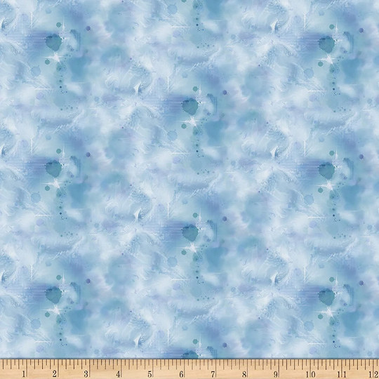 Blue Texture Blender Geiko By Elizabeth's Studio 44 Inches Wide 100% Cotton Quilting Fabric Es-237-Blue