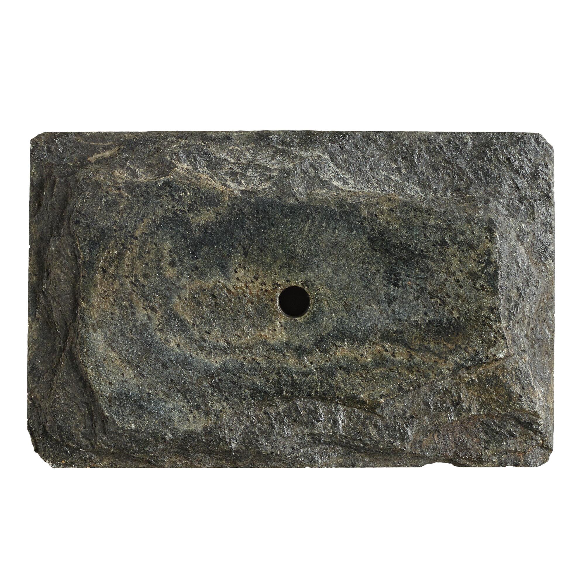 Natural Slate Soap Dish: Gray - Stone by World Market