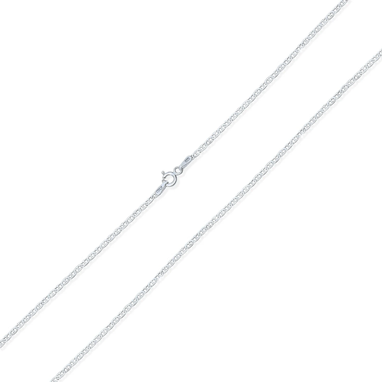 Thin Flat Mariner Anchor Chain 2mm Necklace Sterling Silver Italian