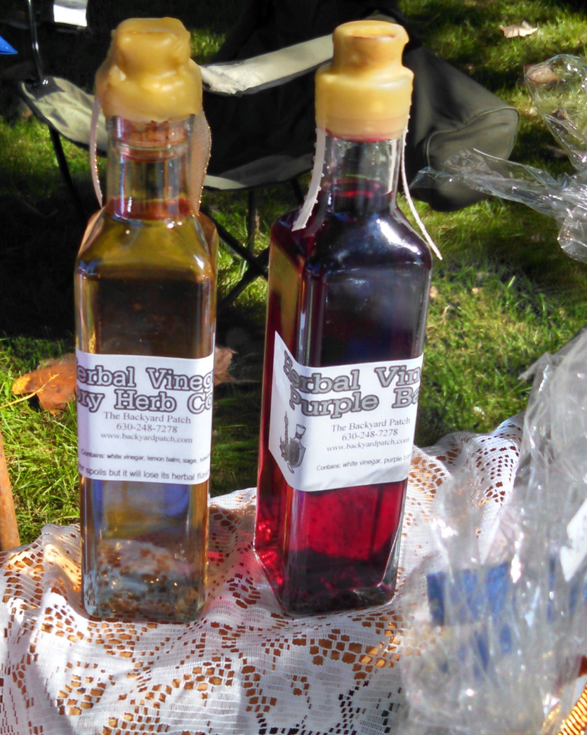 Savory Blend Herbal Vinegar, Lemon Balm, Savory, Oregano, Peppercorn, Sage, Organic Handmade