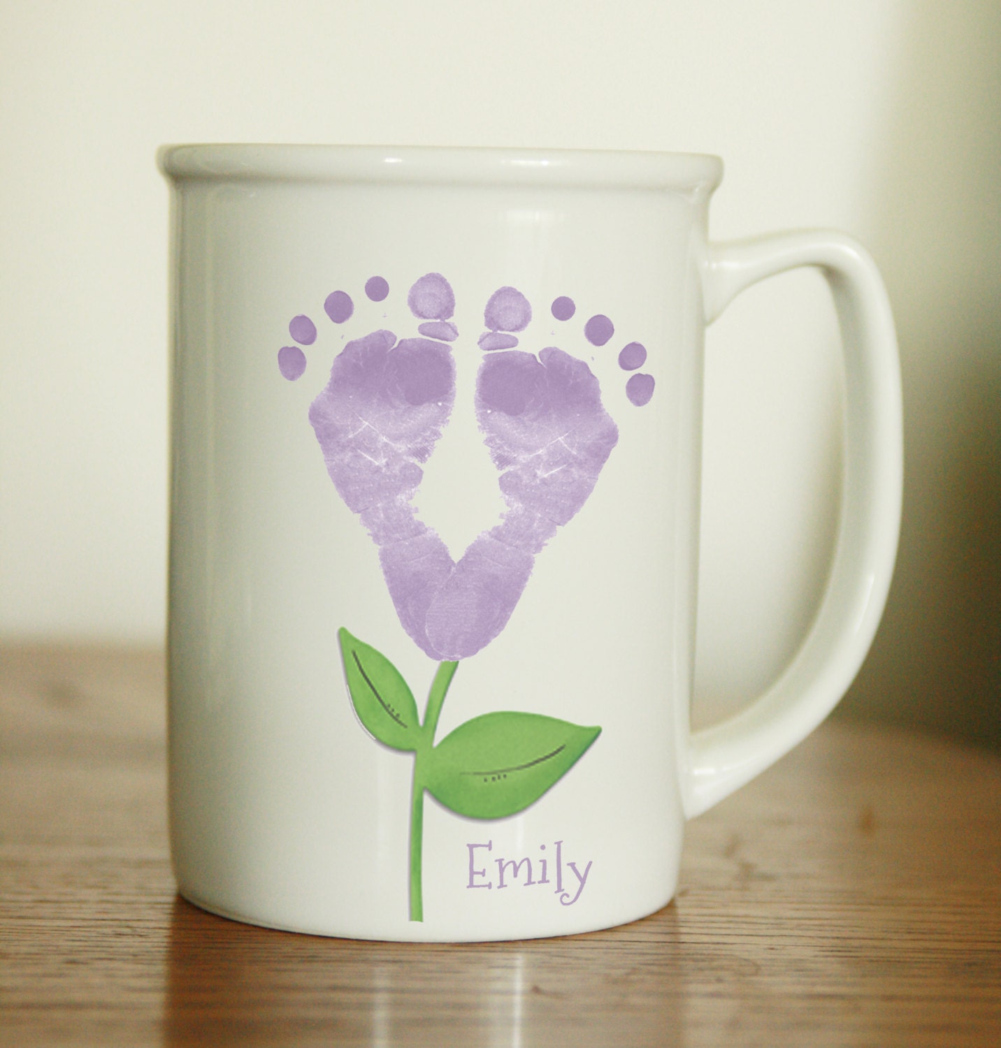 Footprint Mug, Baby Footprints, Personalized Grandma Christmas Gift, Hand & Footprint Art, Baby's First 601 Mug