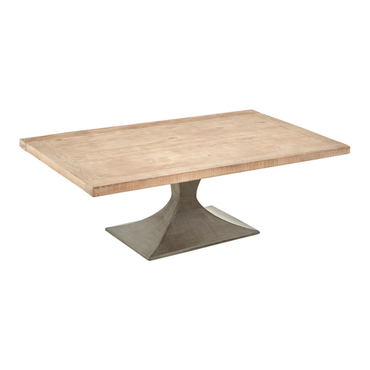 Reclaimed Pine and Metal Samuel Coffee Table: Brown/Gray by World Market