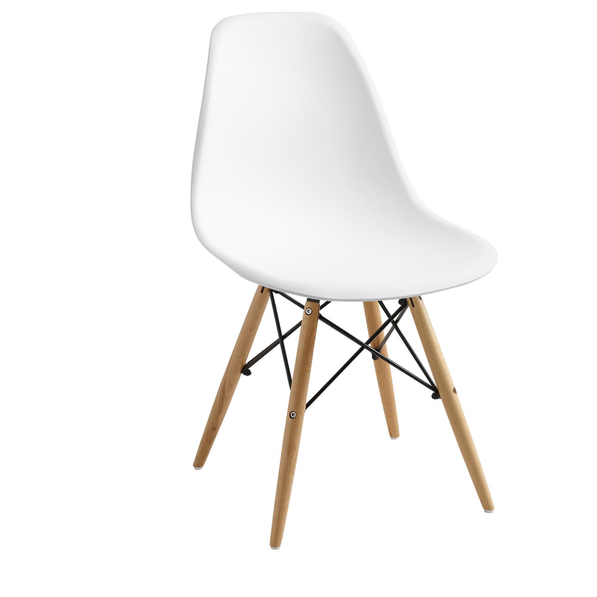 White Molded Evie Chairs Set Of 2 by World Market