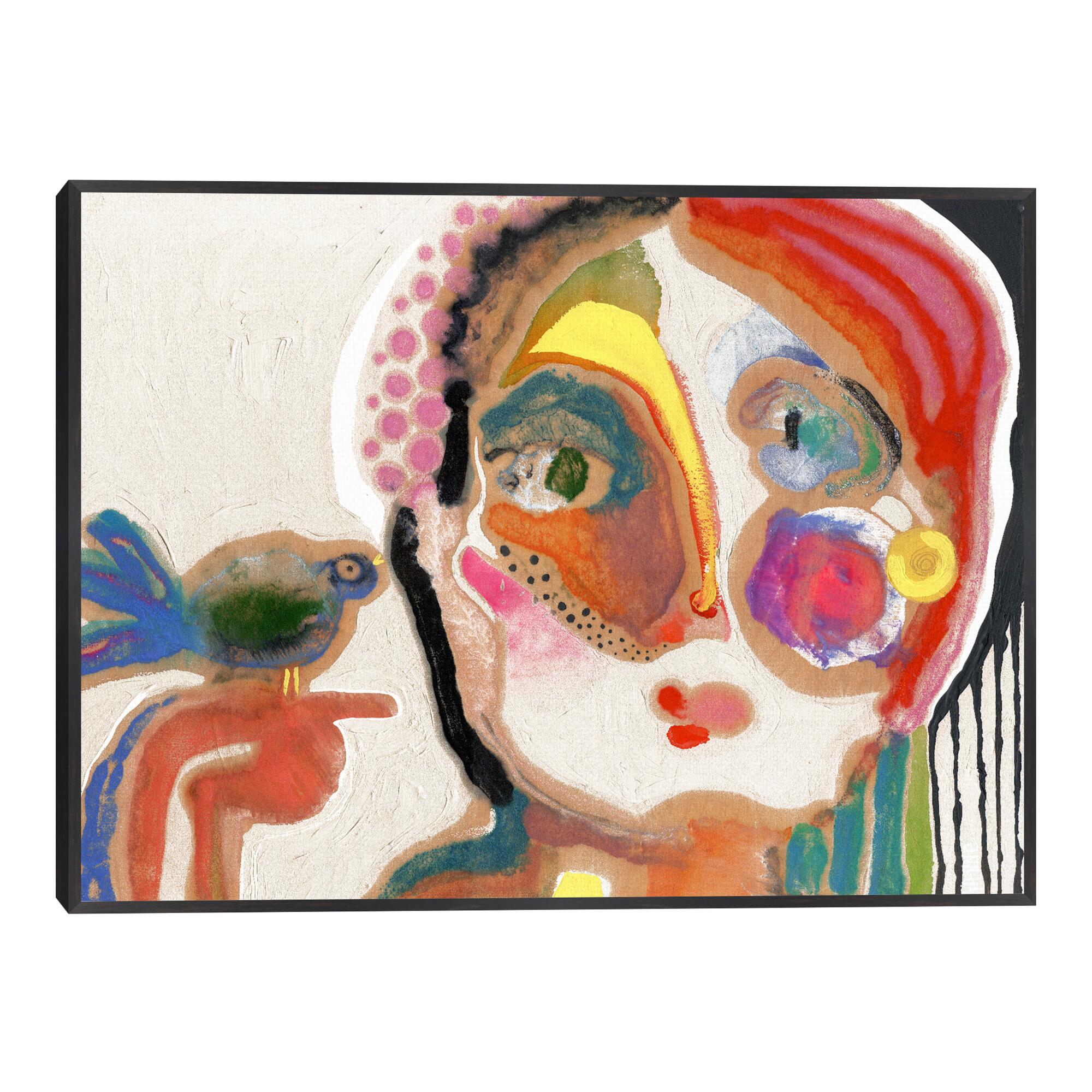 The Talker by Wyanne Framed Canvas Wall Art: Multi by World Market