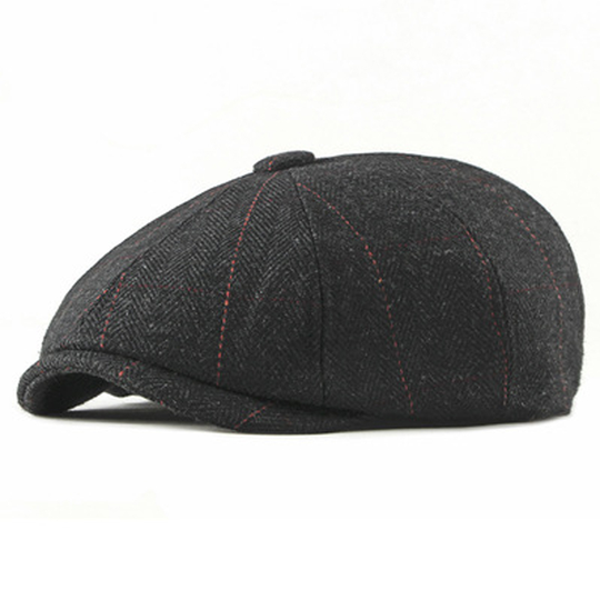 Men�s Hat Classic Dome Striped Octagonal Hat Newsboy Hat Blend Wool Vintage For Casual Outdoor Daily Hat 2021 - 7, m