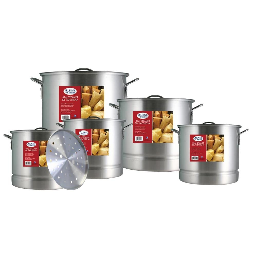 Alpine Cuisine 15-Piece 17.3-in Aluminum Cookware Set with Lid(s) Included | AI-2052-5