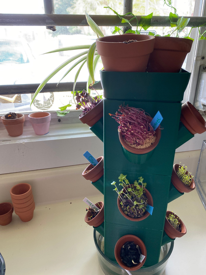 Mini Hydroponic Indoors Garden Tower