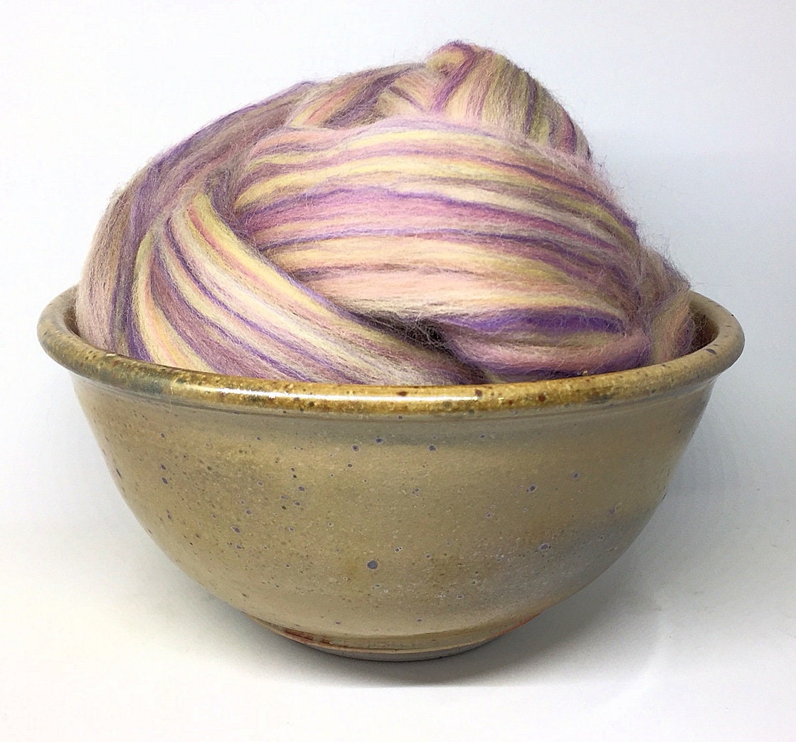 Sugar & Spice - Beautiful Blend Spinning Roving Felting Top Merino Wool Bamboo 1 Oz