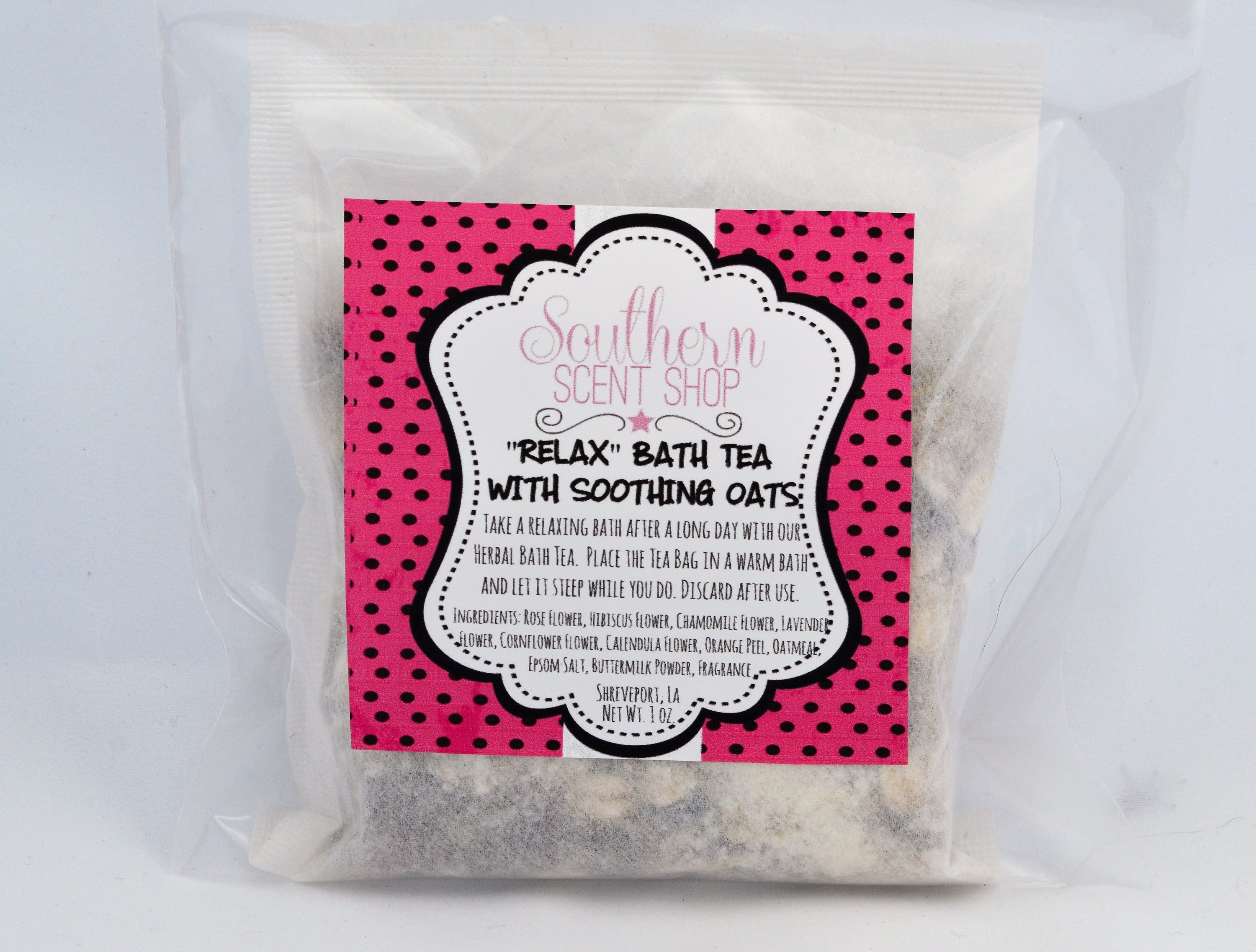 Relaxing Blend Bath Tea With Soothing Oats, Tea, Soak, Herbal Milk Bath, Oatmeal Soak
