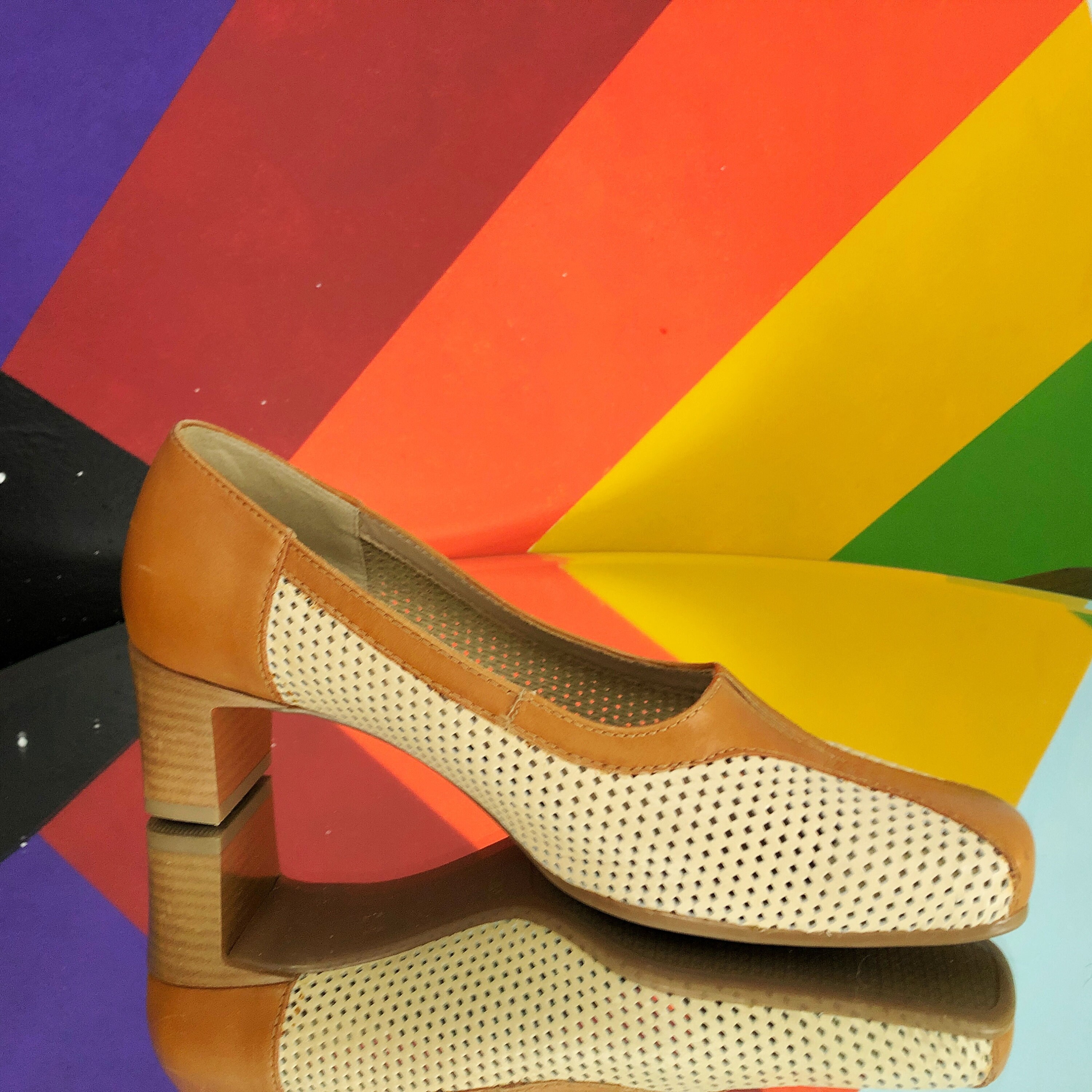8 Us - Made in Germany Retro Mid Century Pump Comfort Heels By Ara