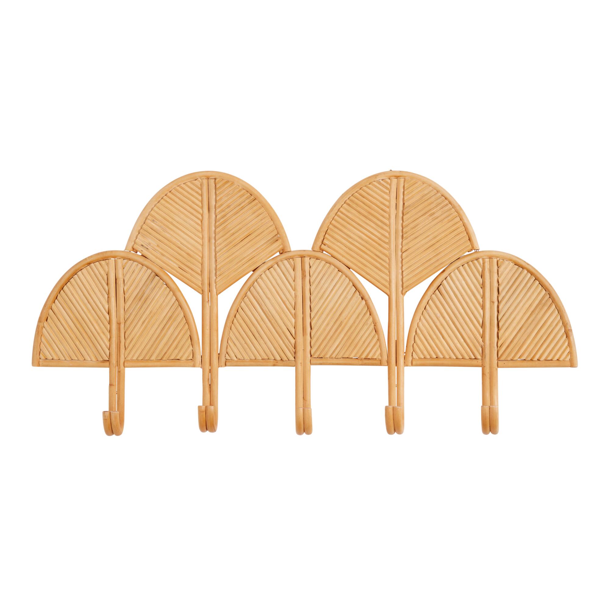 Natural Rattan Fan Wall Rack by World Market