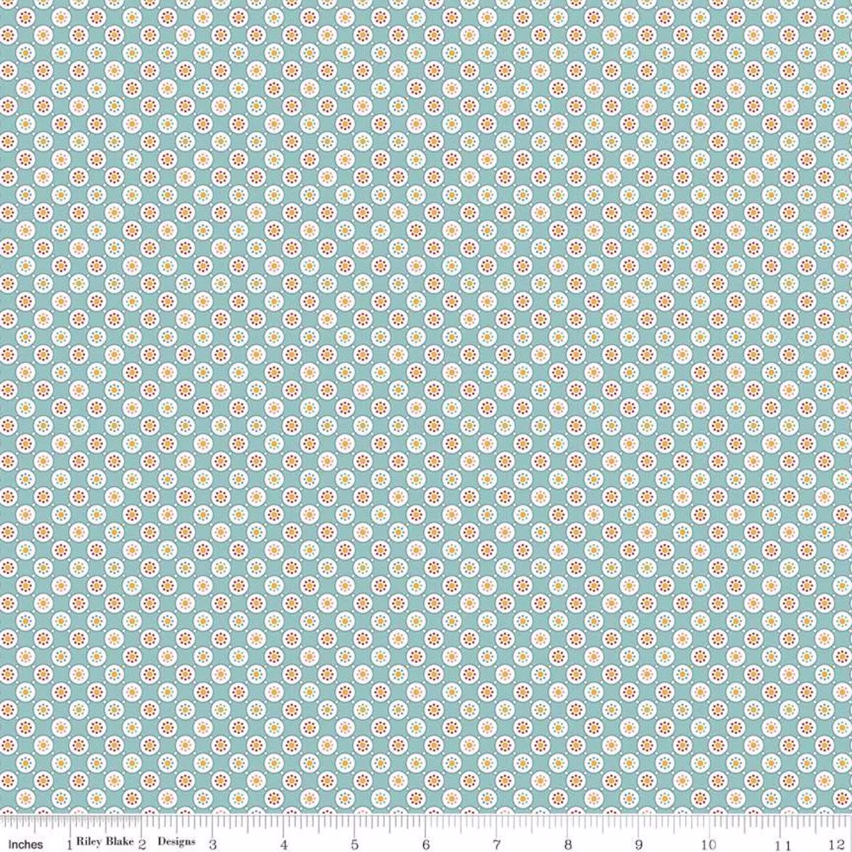 Cook Book Collection Bubbles Cottage Yardage | 43" X 44" Wide By Lori Holt Of Bee in My Bonnet For Riley Blake Designs C11767 Cottage
