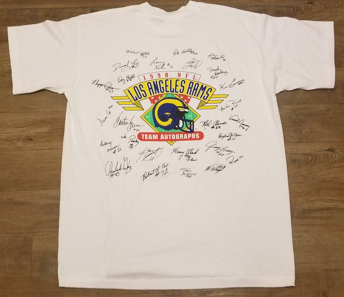 1990 New Original Xl La Rams Shirt Tee Vintage Shirt, Vintage Los Angeles Rams