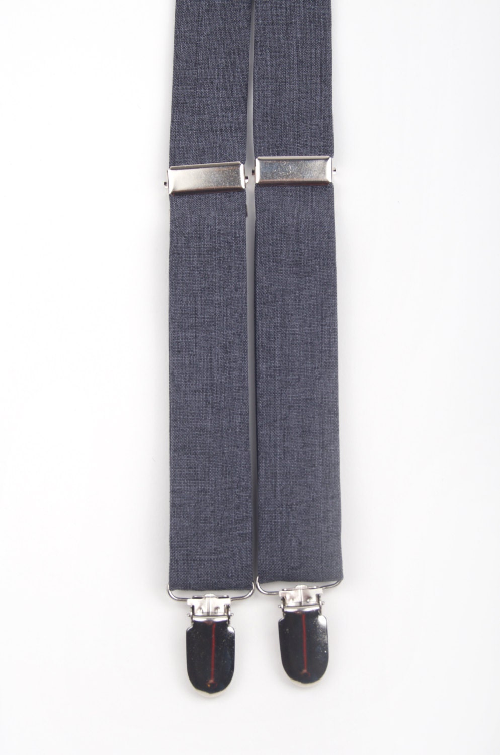 Dark Grey Suspenders, Poly Blend Boys Men's Kids Adult